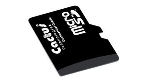 Industrial Memory Card, microSD, 1GB, 20MB/s, 8MB/s, Black